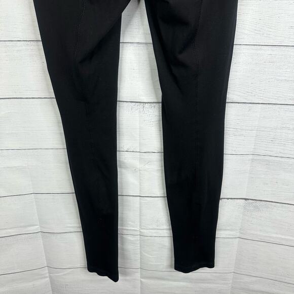 Vince Womens Medium Ponte Knit Back-Seam Pull On Stretch Legging Pants Black - Picture 6 of 9